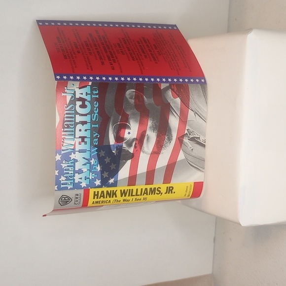 Hank Williams Jr America the way I see it vintage cassette tape Warner Bros - Picture 7 of 9